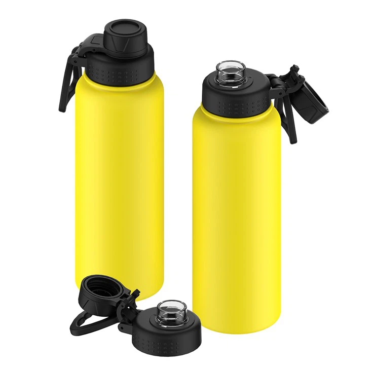 Yellow Insulated Water Bottle